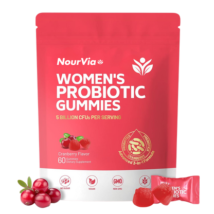 NourVia Probiotic Gummies for Women